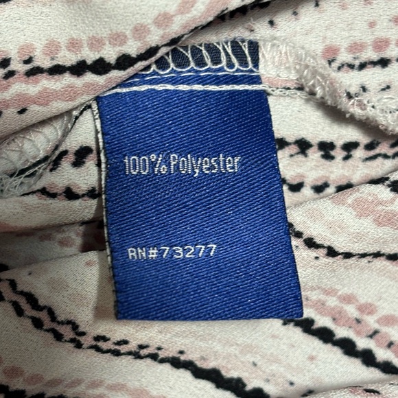 Apt 9 polyester sleeveless blouse pink and black striped size XXL - Picture 5 of 8